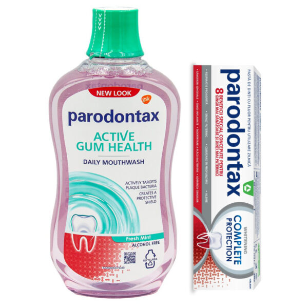 Parodontax pasta si apa de gura